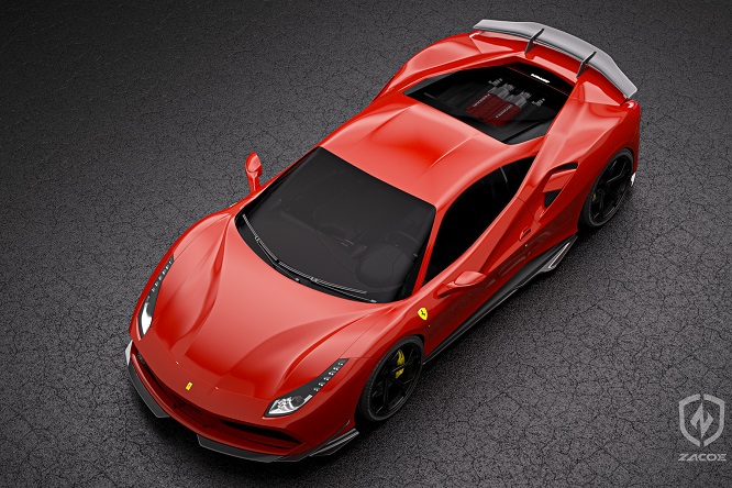 Ferrari 488 GTB, un tuner chinois l'a modifiée comme ceci Ferrari 488 GTB, un tuner cinese l’ha modificata così