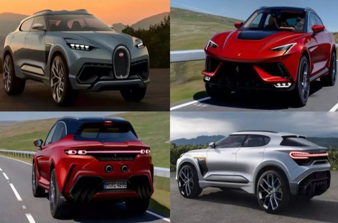 Ferrari Purosangue contro Bugatti Royal, sfida SUV digitale