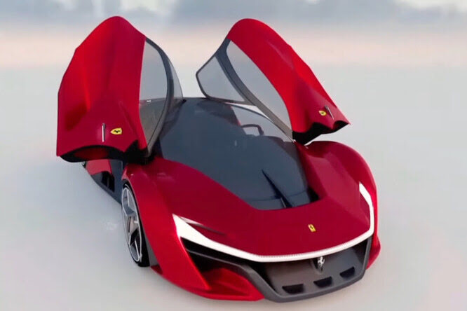 Come sarà la Ferrari elettrica: c’è chi la immagina così