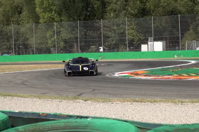 Pagani Huayra R, démonstration sur piste à Monza Pagani Huayra R, show in pista a Monza