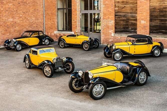 Bugatti, pas seulement bleu : la tradition est aussi jaunâtre Bugatti, non solo blu: la tradizione è anche giallonera
