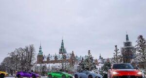 Douze Lamborghini en tournée entre le Danemark et la Suède Dodici Lamborghini in tour tra Danimarca e Svezia