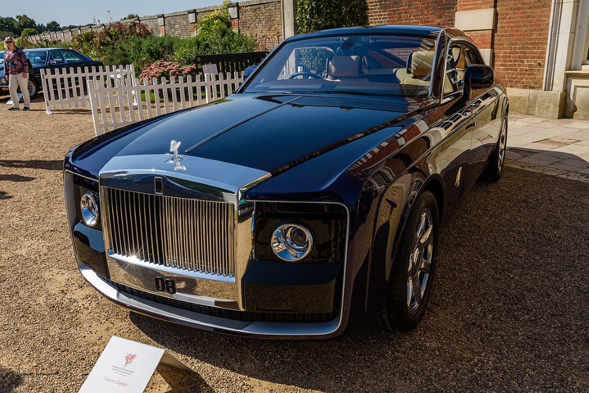 Vue rapprochée de la Rolls-Royce SWEPTAIL