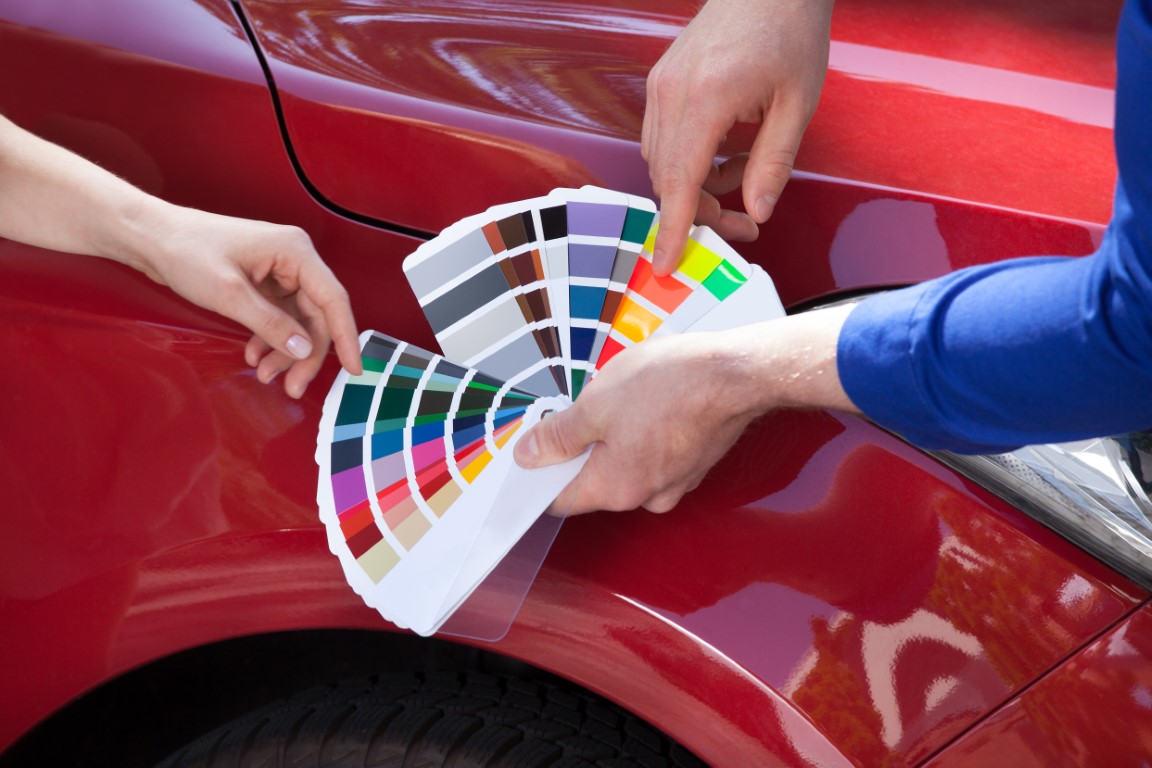 Choisir une couleur pour repeindre la voiture
